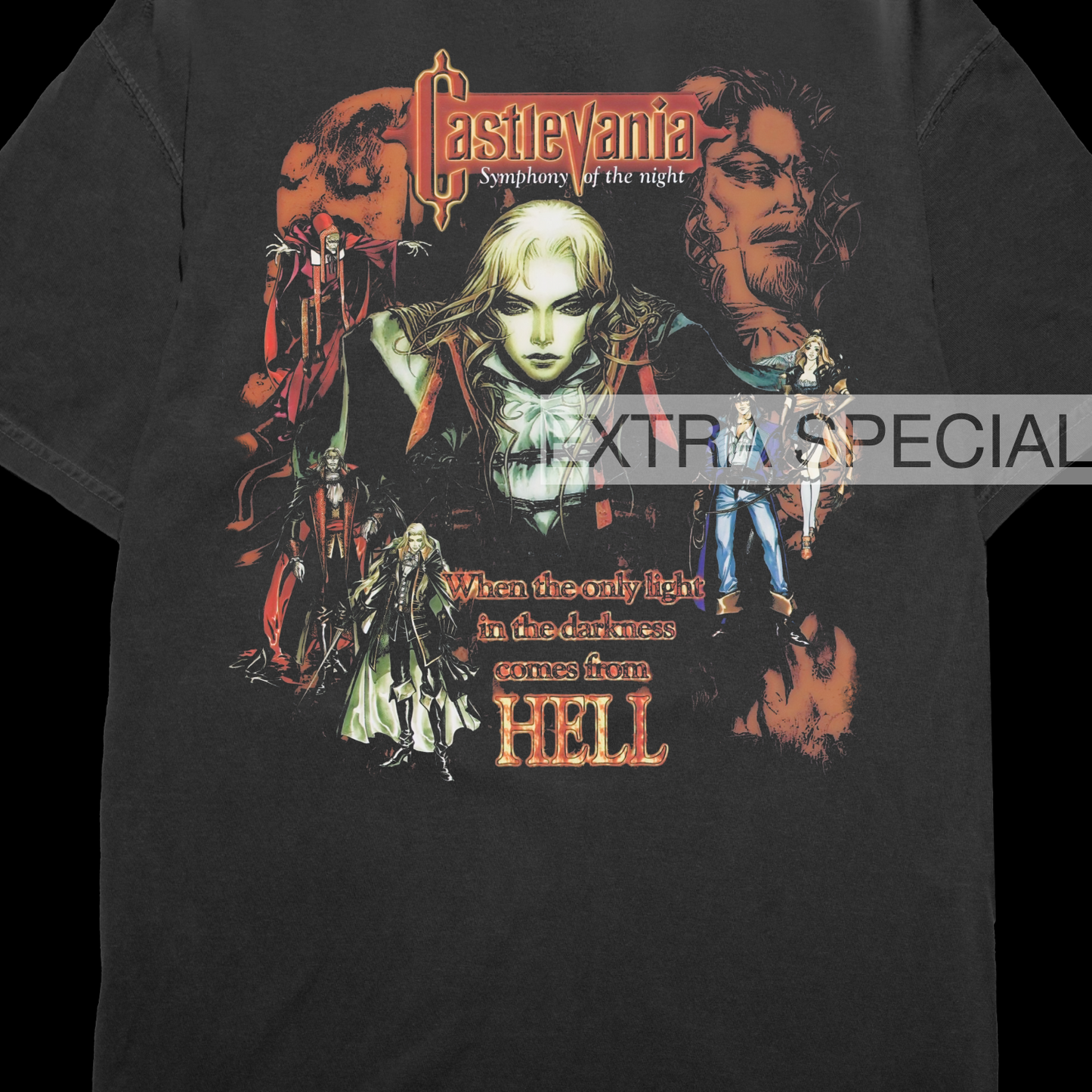 Vintage Castlevania Symphony Of The Night Shirt | Back Print
