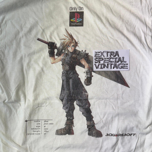 Vintage Final Fantasy VII Shirt | 1997 Reprint | Back Print
