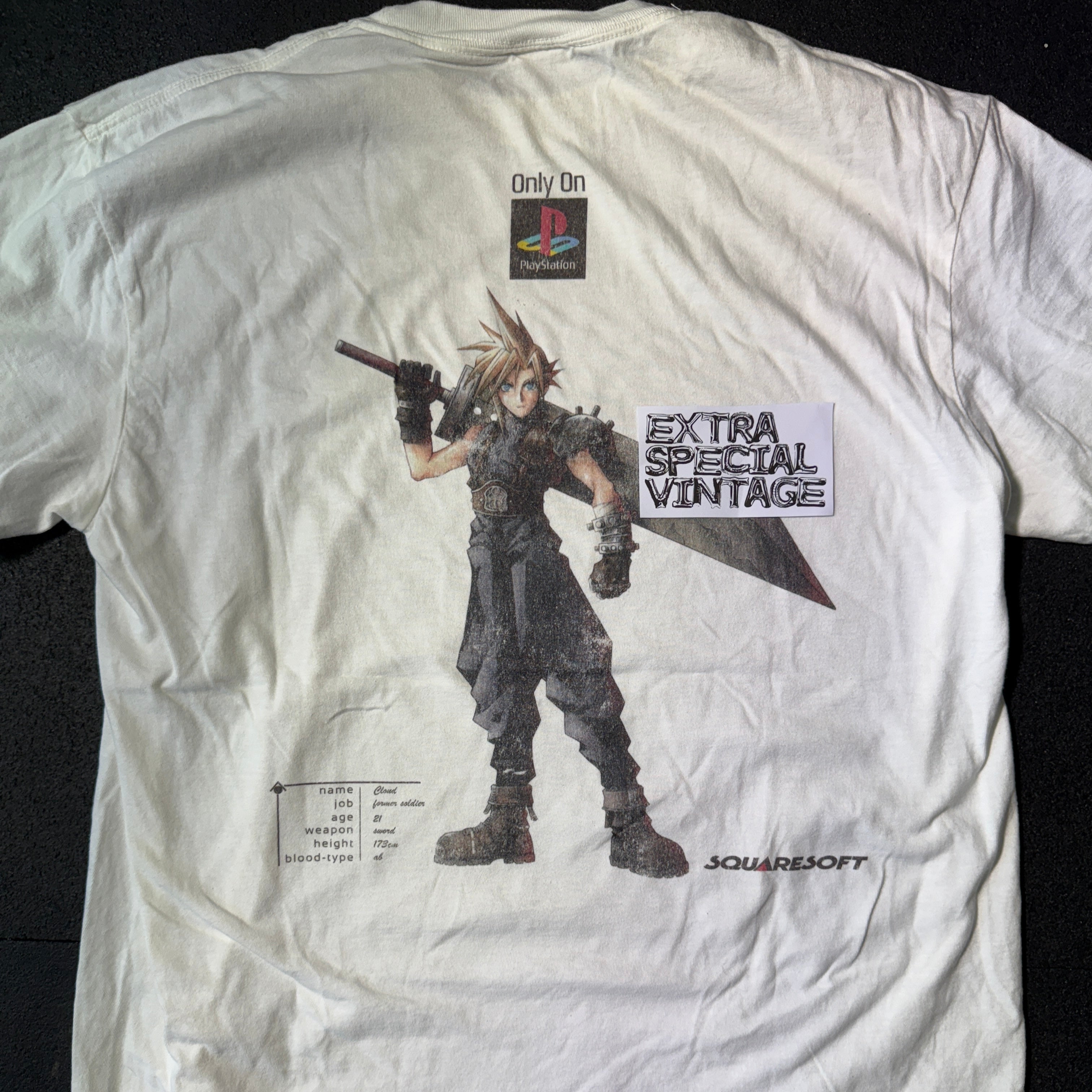 Vintage Final Fantasy VII Shirt | 1997 Reprint | Back Print