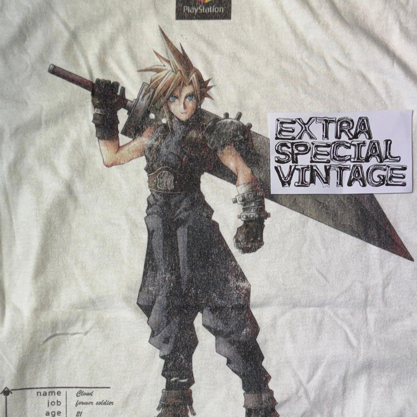 Vintage Final Fantasy VII Shirt | 1997 Reprint | Back Print