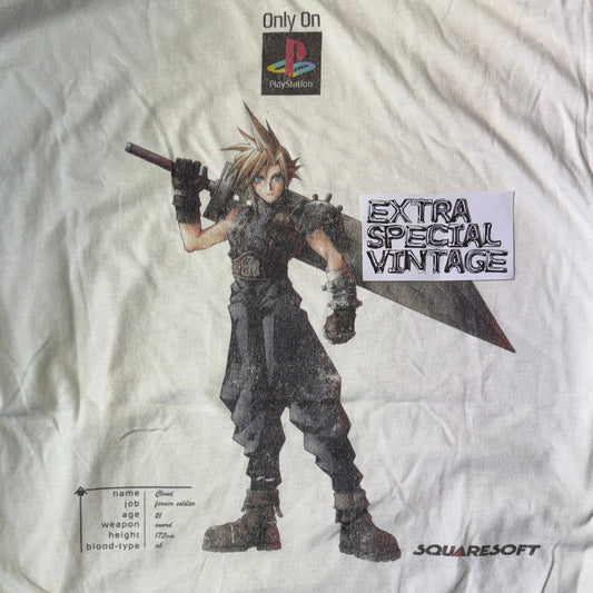 Vintage Final Fantasy VII Shirt | 1997 Reprint | Back Print